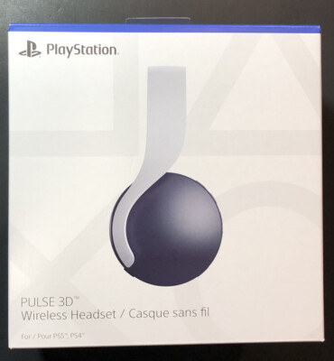 Official Sony Pulse 3D Wireless Headset for PS4 / PS5 [ White ] NEW