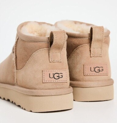NEW in Box 100% Authentic UGG Classic Ultra Mini Women's Winter Ankle Boots Sand