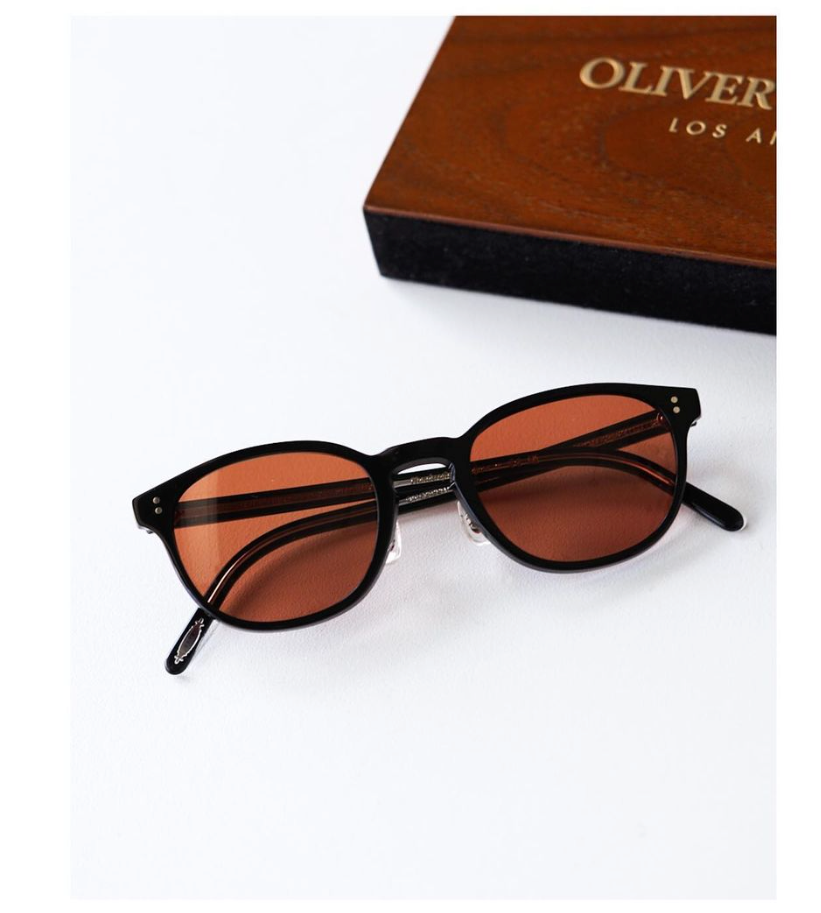 Pre-owned Oliver Peoples Fairmont 49mm Sun In Black/persimmon Msrp$546 Mcconaughey's Fav In Orange