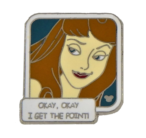 Sleeping Beauty Aurora Comic Quote Individual Pin Disney Park Trading Pins ~ New
