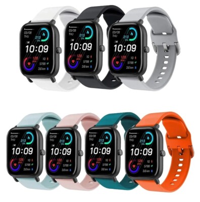 7 Silicone Band 20mm Strap For Smartwatch Amazfit BIP/GTS 1,2,3,GTS2E/GTS2Mini