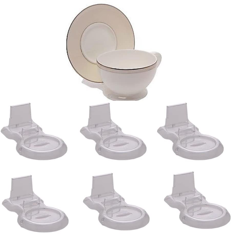 Holder China Teacup Rack Easel Clear Six Pack
