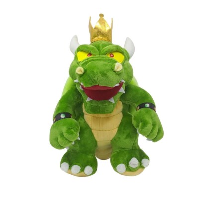 Best Super Green Bowser King Koopa Jumbo Size Stuffed Plush Toy -Green King