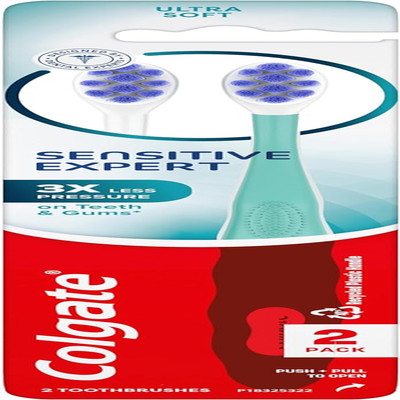 Sensitive Expert Ultra Soft Sensitive Toothbrush Pack, Extra Soft Toothbrush for