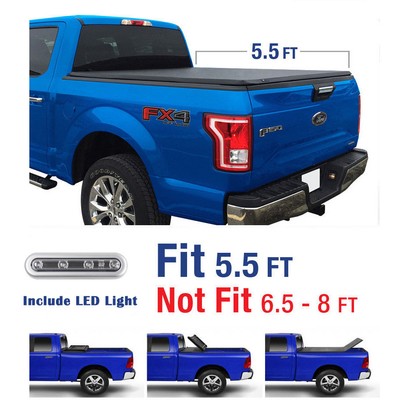 Truck Bed Accessories 2004 2018 Ford F 150 5 5ft Bed Excl Raptor Vinyl Smooth Roll Up Tonneau Cover Auto Parts And Vehicles