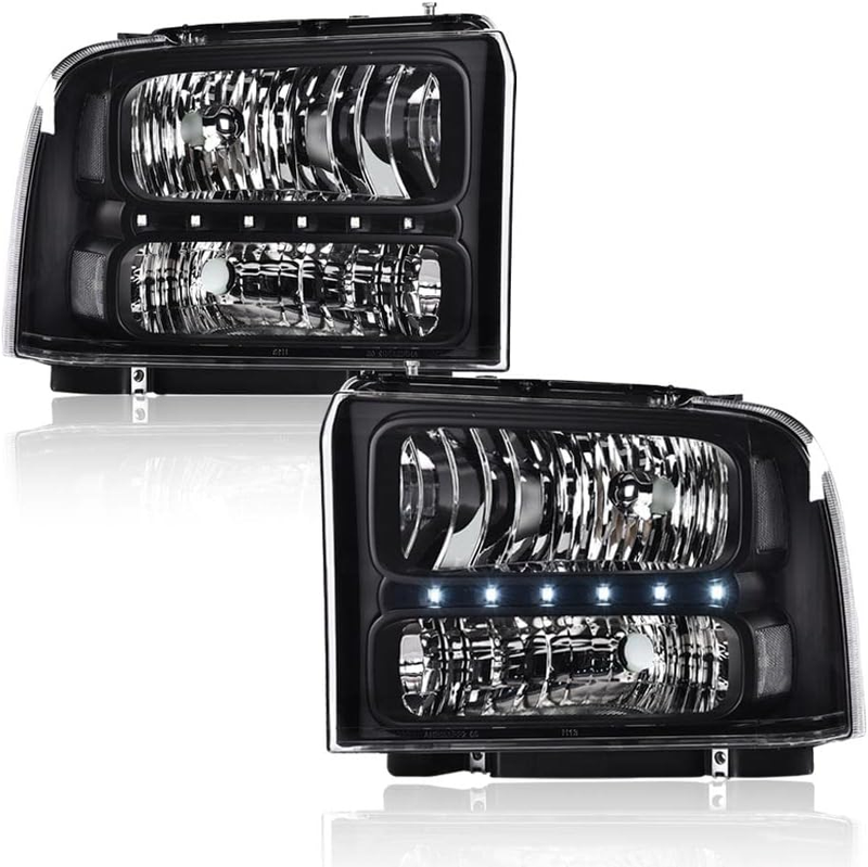 LED Driver Passenger Headlight for 2005-2007 Ford F250 F350 F450 F550 Super Duty