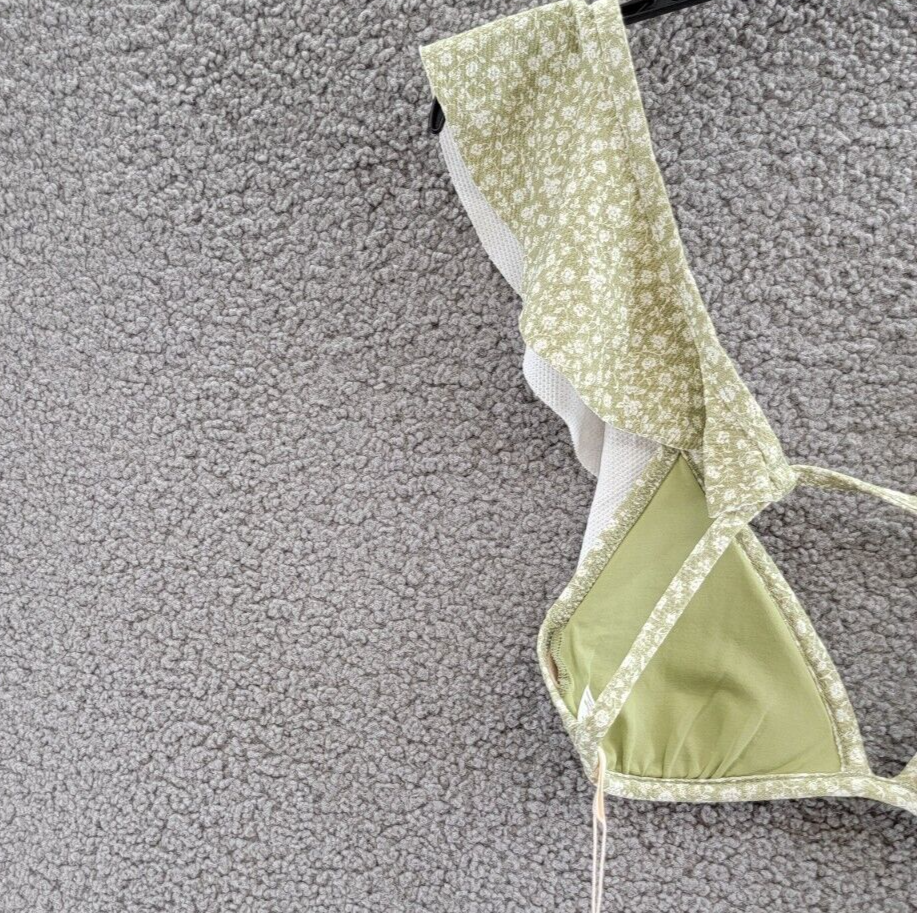 Eberjey Graziela Bikini Top Women's M Garden Floral Adjustable Back Tie Closure - Picture 9 of 14
