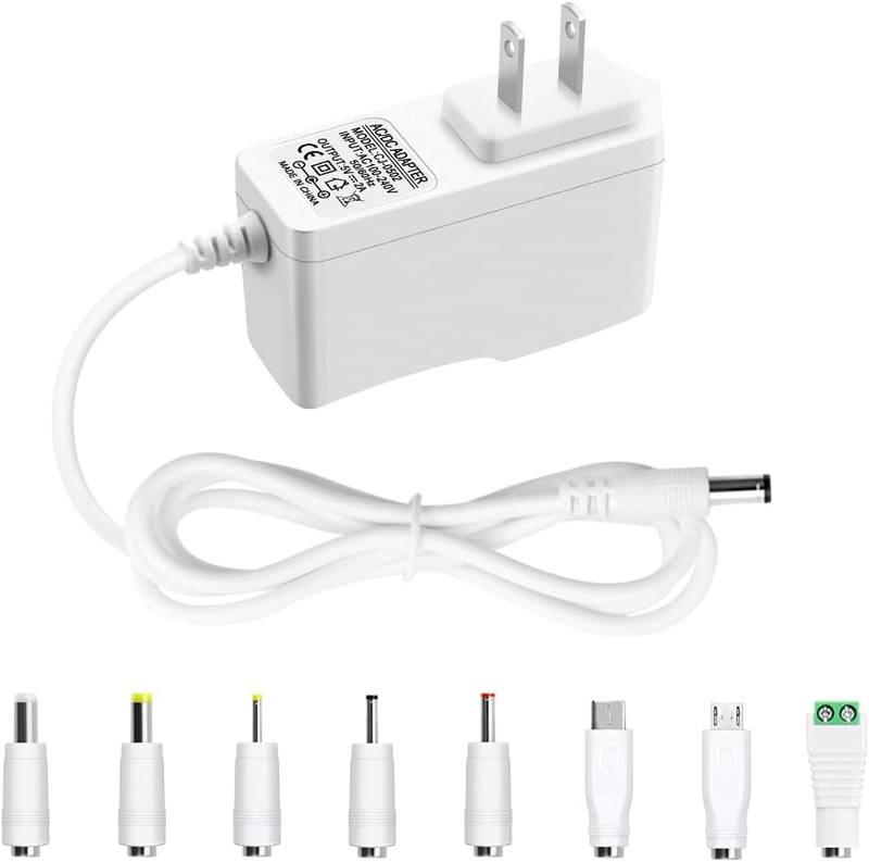 5V 2A Power Adapter 5V DC Power Supply 2000mA AC 100V-240V to DC 5Volt 1.5A 1A 1