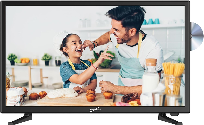 SC-2412 LED Widescreen HDTV & Monitor 24", Built-In DVD Play