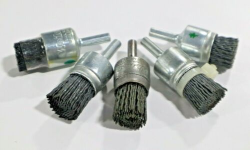 5 PCS of WEILER MISCELLANEOUS 3/4" END BRUSHES  **SEE PHOTOS**      C622