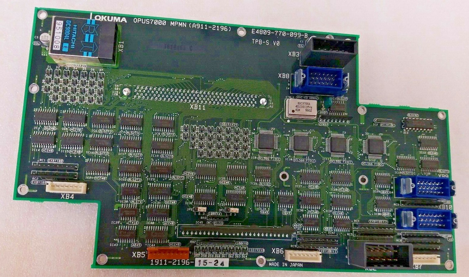 マザーボード OKUMA OPUS7000 MPM E4809-770-087-B BOARD OKUMA OPUS7000 MPM E4809-770-087-B BOARD - メルカリ