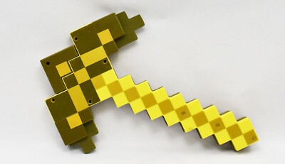 Minecraft Transforming Gold Sword To Pickaxe 2 In 1 Mattel 2014