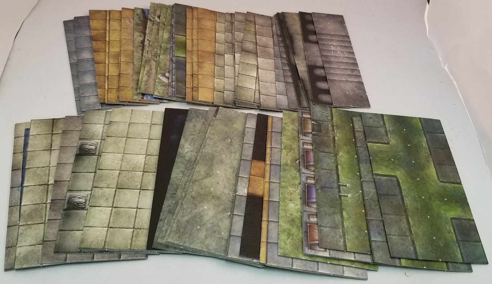 Huge Lot of USED Pathfinder Flip-Tiles ~Dungeon~Forest~Decor~ RPG ~Paizo~