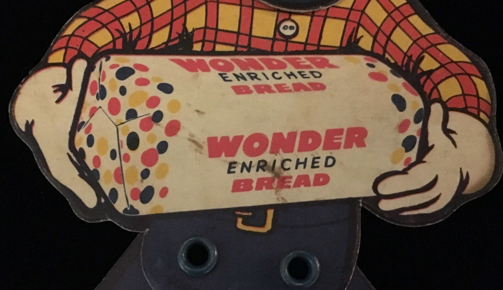 HOWDY DOODY WONDER BREAD PREMIUM JOINTED DOLL BUFFALO BOB TV SHOW VINTAGE OLD