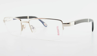 Bugatti Glasses Spectacles 547 004 54-19 Luxury Men's Semi Rim Palladium Africa