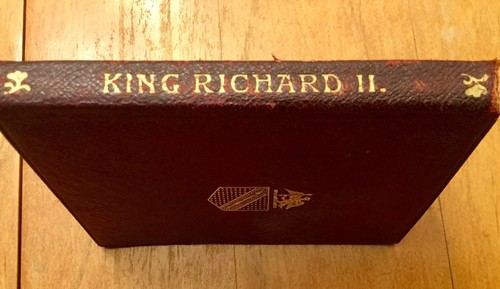 TEMPLE SHAKESPEARE 1903 King Richard II - Red Leather Bound Antique Book
