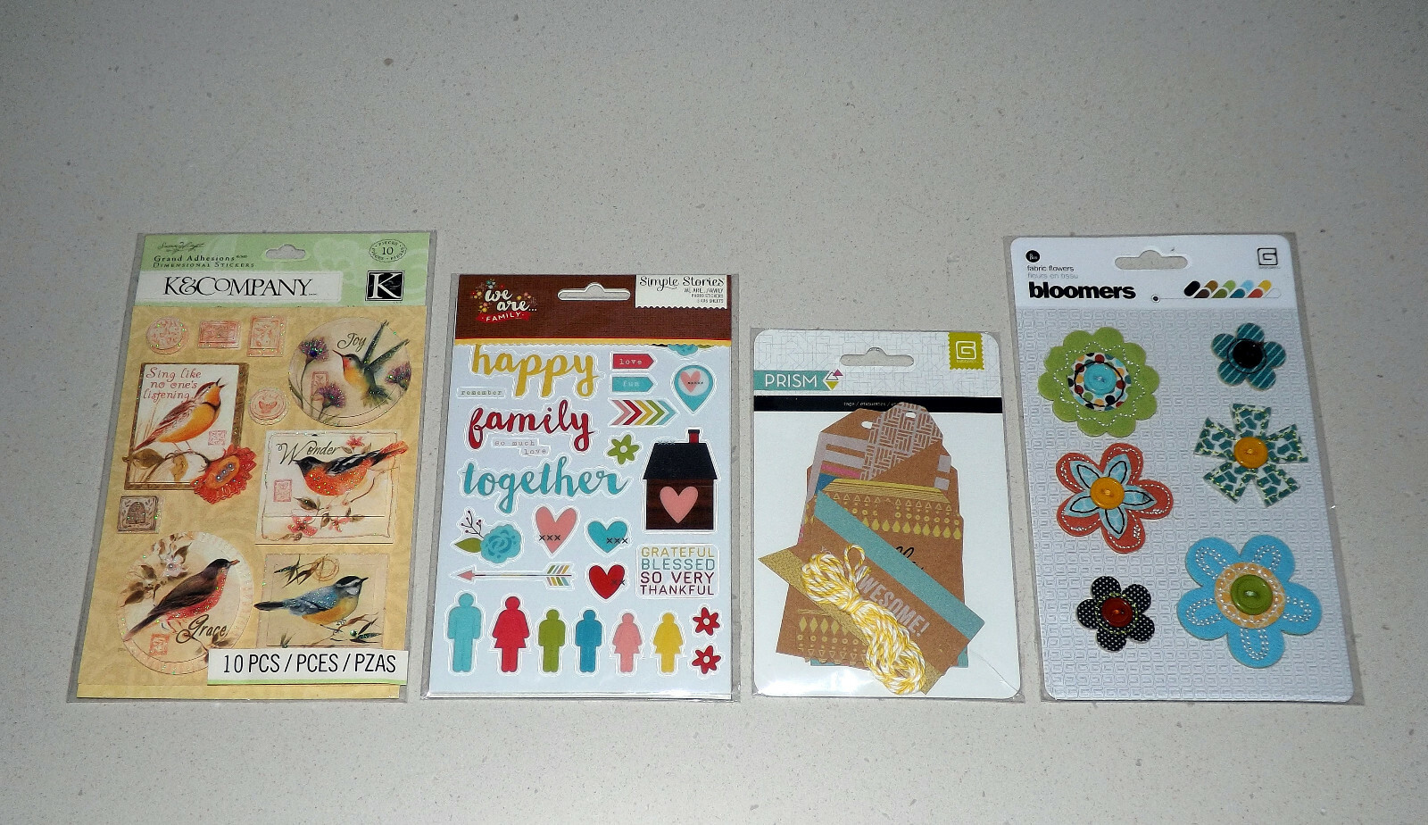 Sticekr & Embellishment Lot - Basic Grey, Simple Stories, SEI, K & Company $25+