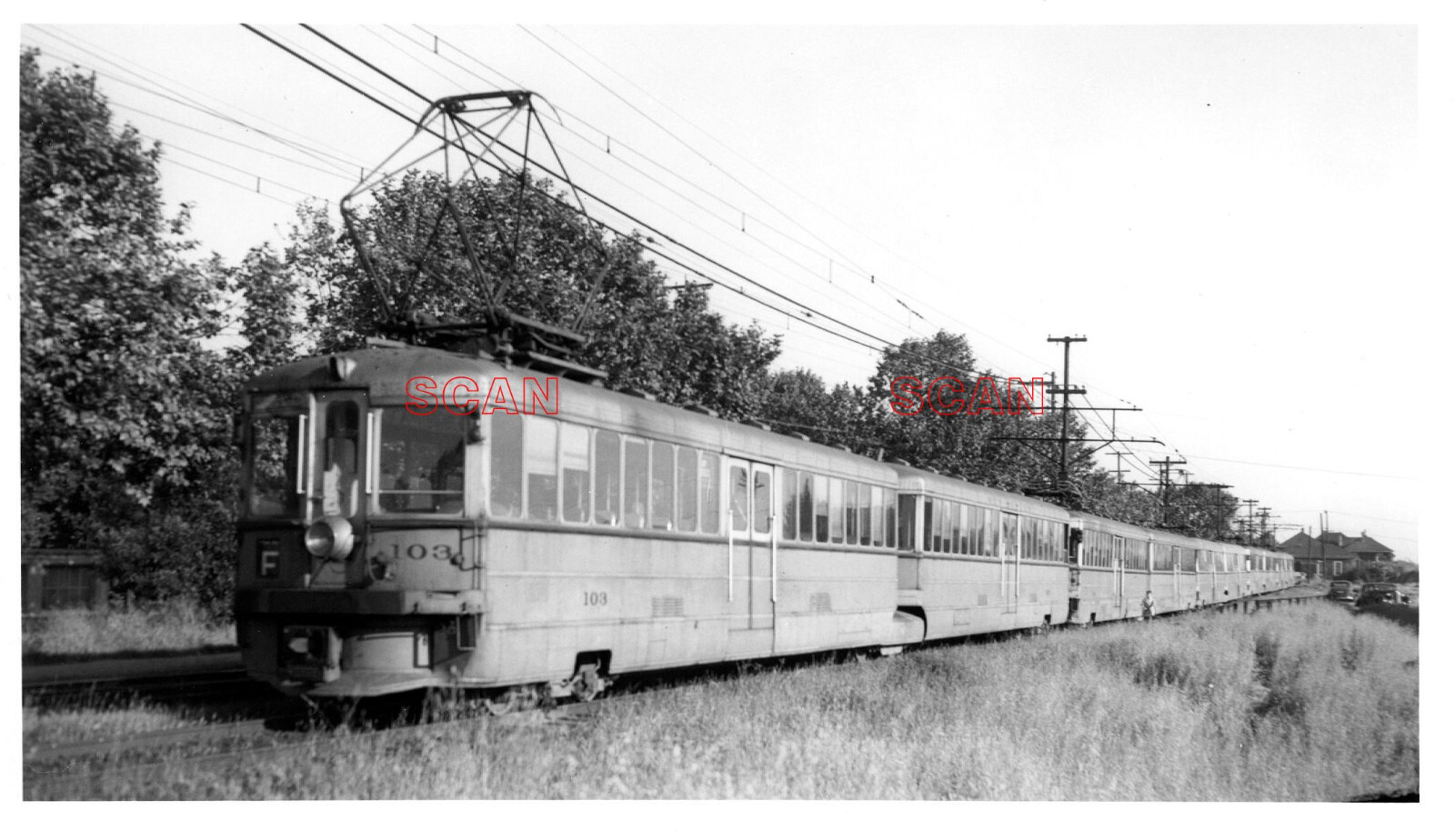 25BB105 RP 1943 KEY SYSTEM RAILWAY TRAIN CAR #103 BERGMAN | eBay