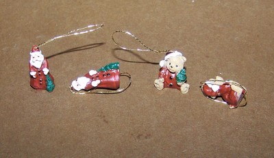 18 Sterling Itty Bitty Christmas Ornaments Collection Holiday 1