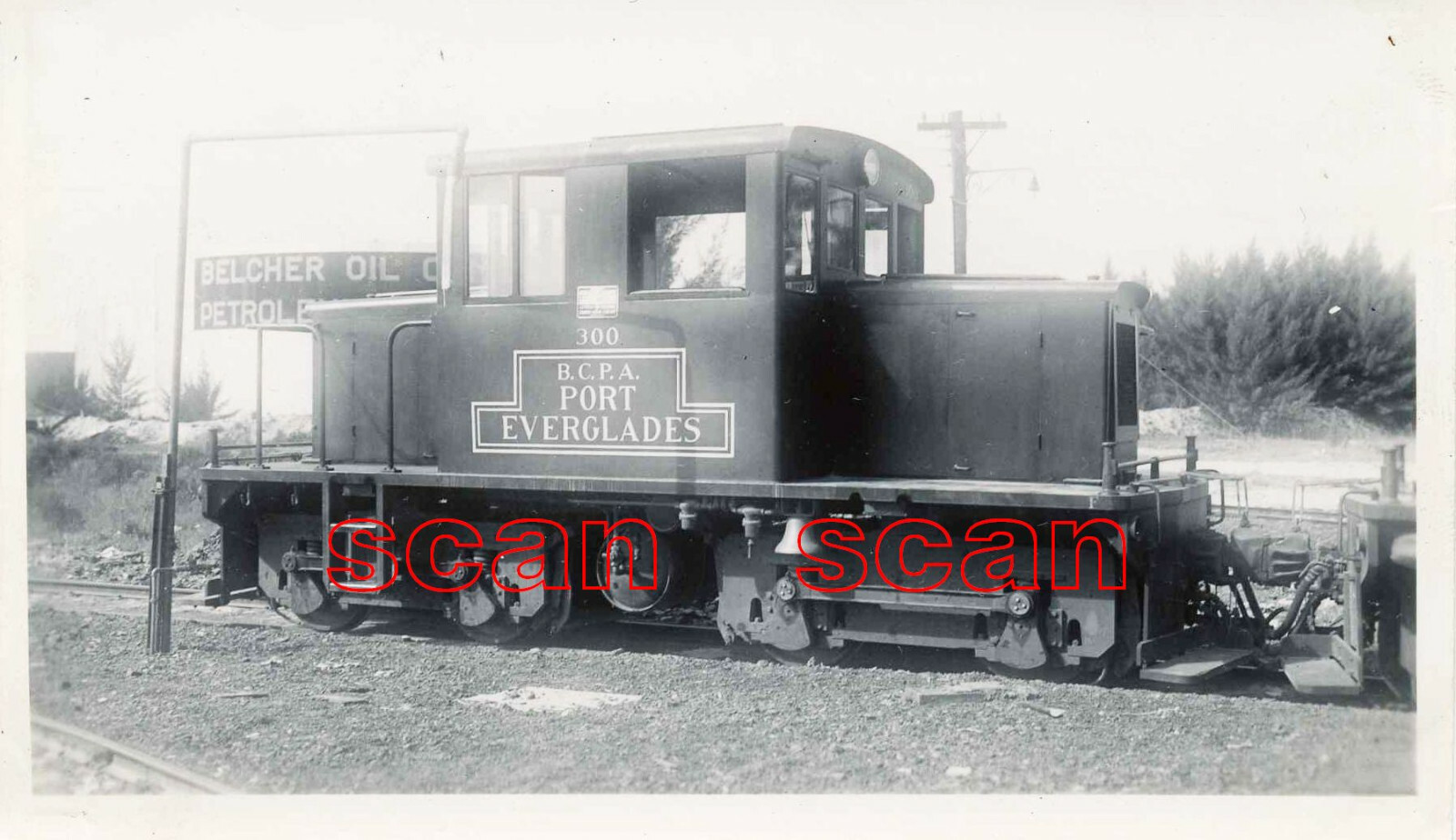 小物 loco 2B917 RP 1940s? PORT EVERGLADES RAILROAD LOCO #300 FT