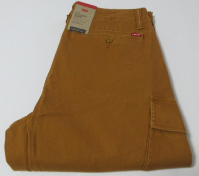 Levi's Men's XX Cargo Taper Stretch Mustard Khaki Pants Size W31/L32