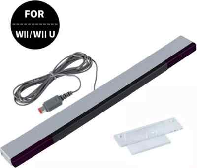 3 in 1 Wii Console Charger Power Adapter + Motion Sensor Bar For Nintendo Wii