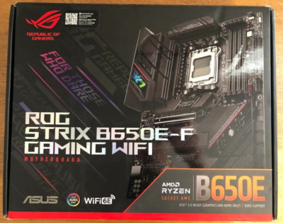 ASUS ROG Strix B650E-F Gaming WiFi AM5 ATX AMD Motherboard Bent CPU Socket Pins