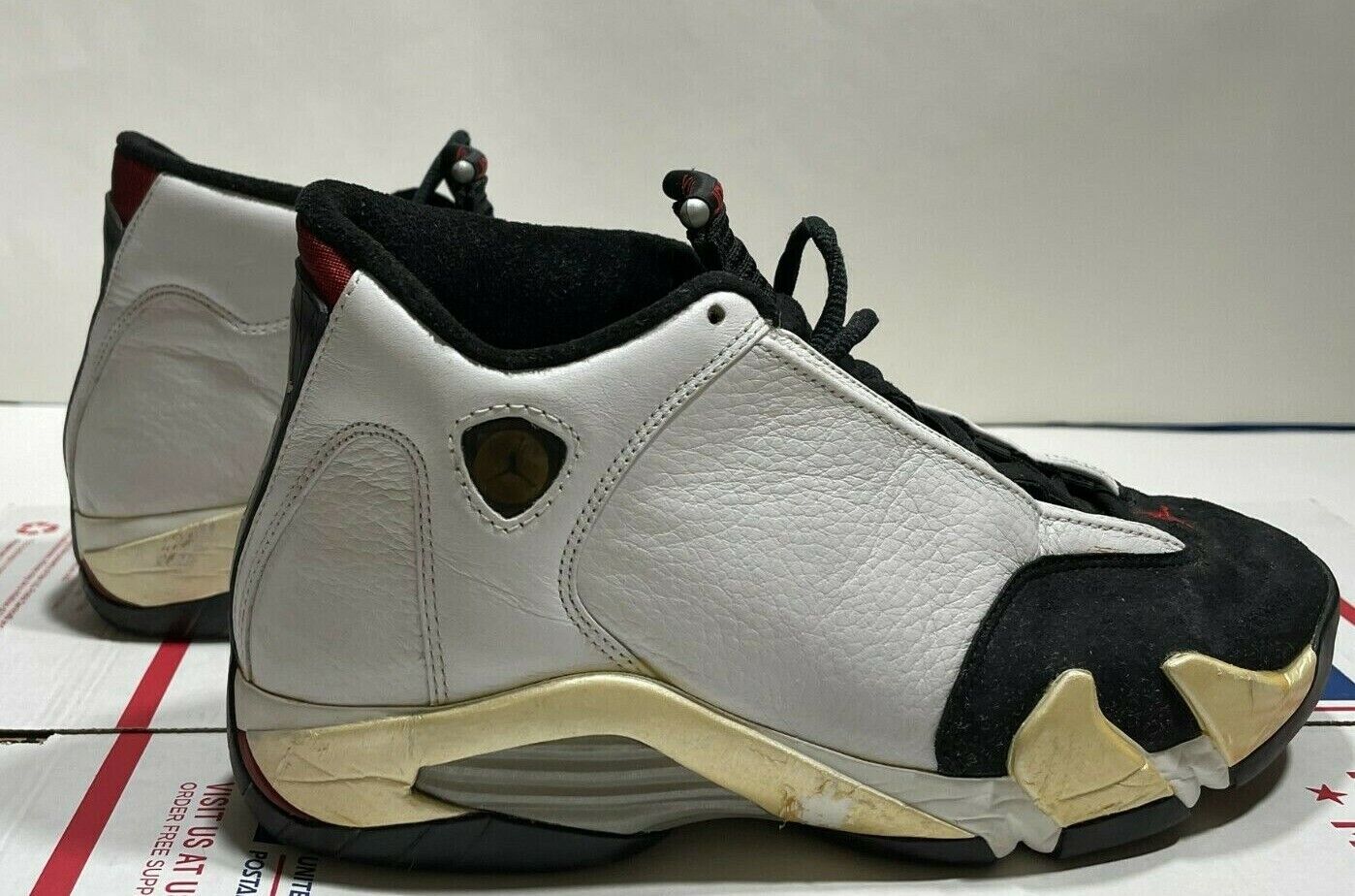 Jordan 14 OG Black Toe (1998) 136011-101 WHITE/BLACK-VARSITY Jordan 14 OG Black Toe (1998) 136011-101 WHITE/BLACK-VARSITY