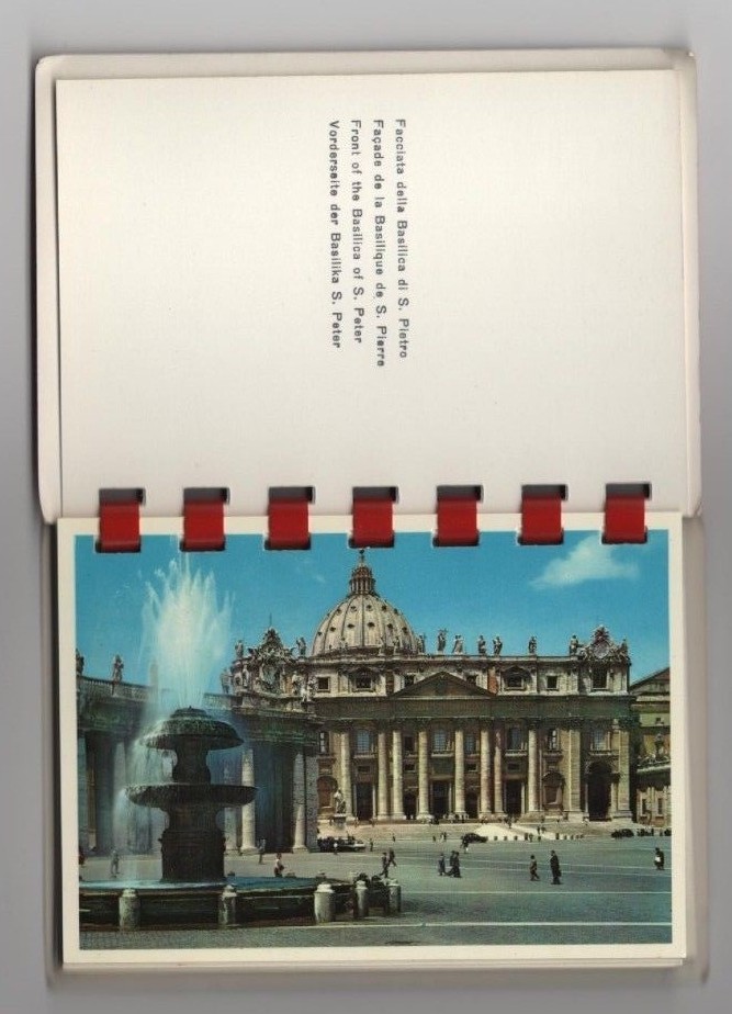 1960 Roma Rome Italy complete set of unused mini photo book pristine 18 cards
