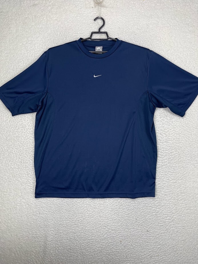 Vintage Nike Shirt Men's XL Navy Blue Casual Activewear