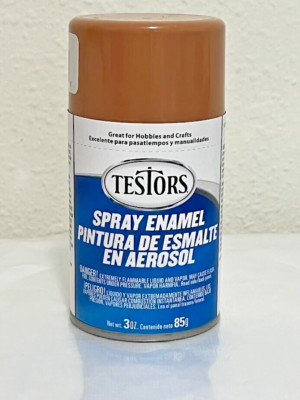 Testors Spray Paint  '' Gloss Wood '' 1241T  Enamel 3oz Rust-Oleum Tan