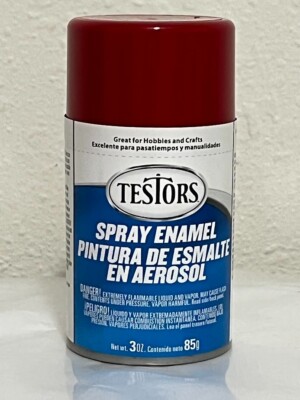 Testors Spray Paint  '' Gloss  Dark Red 1204T ''  Enamel 3oz Rust-Oleum Hobbies