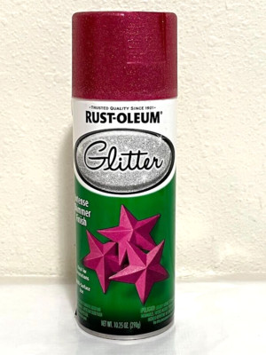 Rust-Oleum ~ Glitter Bright Pink Spray Paint 10.25 oz ~  Intense Shimmer 276287