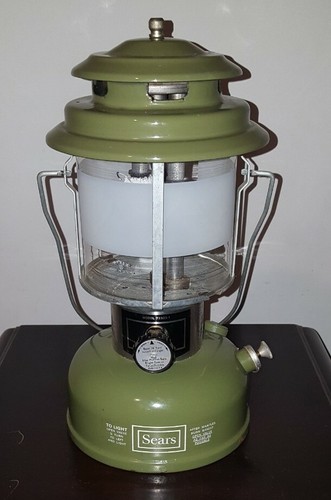 コールマン ランタン シアーズ アボガドグリーン ダブルマントル Sears