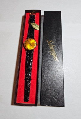 c.1960 SCHWEPPES PAUL GARNIER 21 JEWEL WATCH SODA GINGER ALE CLUB TONIC WATER
