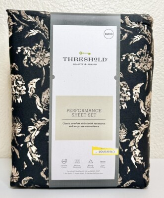 Threshold Printed Performance 400 Thread Count Sheet Set Queen, Bella Floral