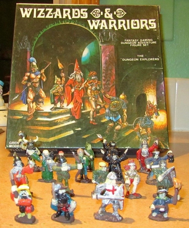 Grenadier WW01 Dungeon Explorers Wizzards & Warriors AD&D 5001 figures