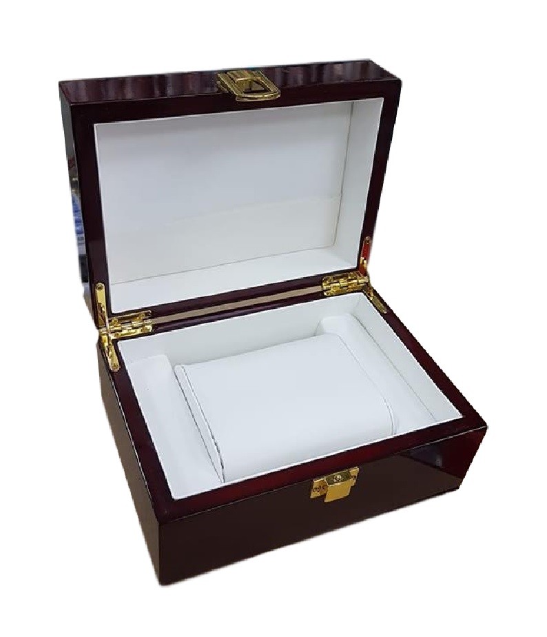 Cofanetto Scatolo Box Con Chiusura Cuscino Orologio Bracciale Legno lac