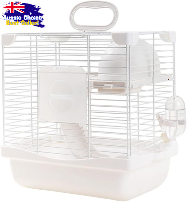 Carnot Hamster Cage Snow Castle 10.62" Double Layer Villa with Platform
