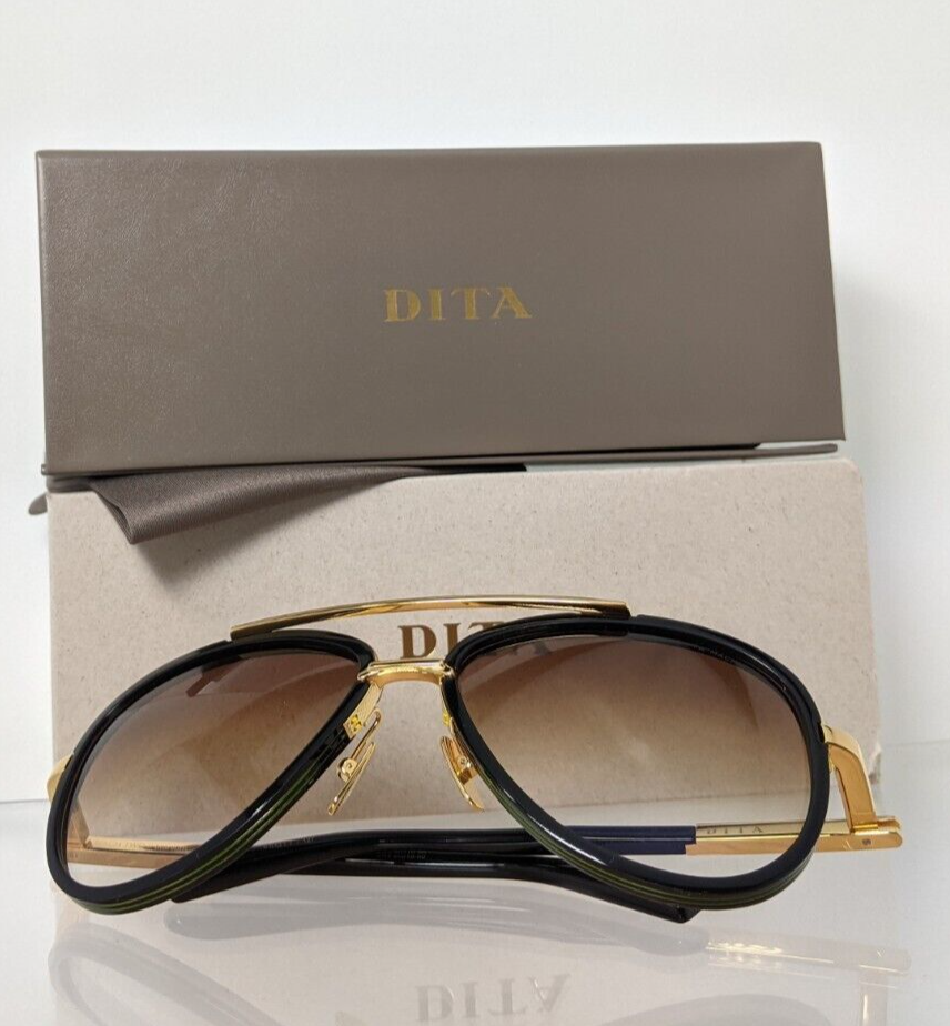Pre-owned Dita Authentic  Sunglasses Mach Two Drx 2031b Black Gold 60mm Made In Japan In Clear
