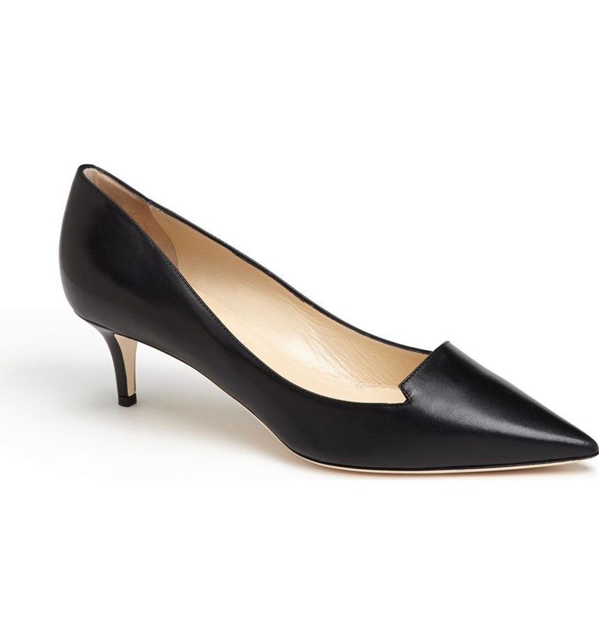 New Jimmy Choo Allure Black Leather Pointy Toe Pumps Women 36/6 4675