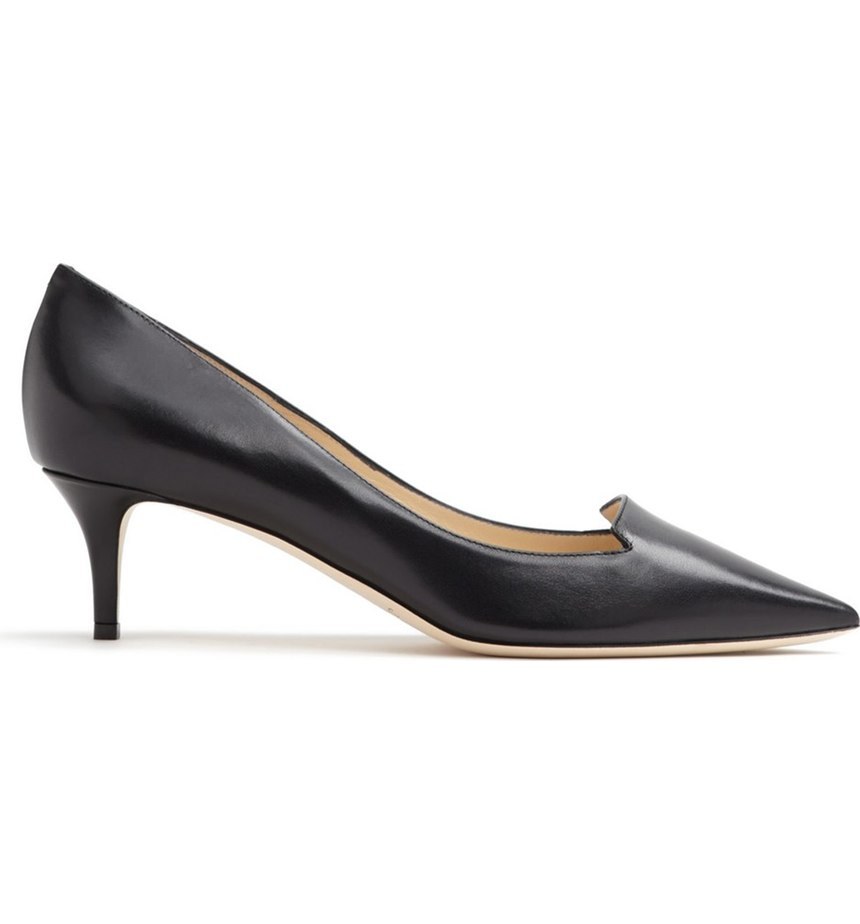 New Jimmy Choo Allure Black Leather Pointy Toe Pumps Women 36/6 4675