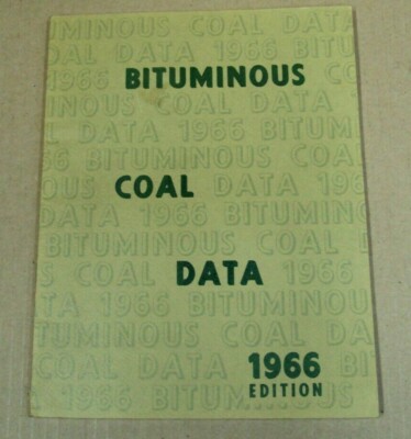 Vtg National Coal Association BITUMINOUS COAL DATA 1966 Edition PB & 1967 Letter