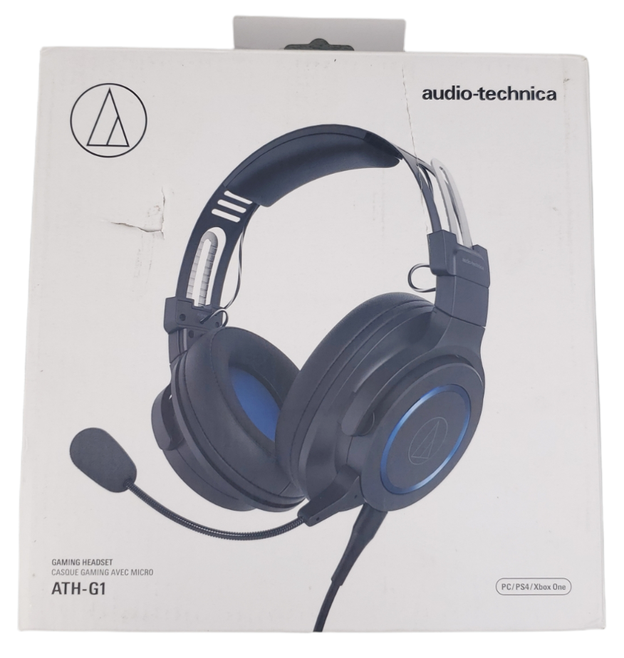 Audio-Technica ATH-G1 Premium Corded Gaming Headset with Boom Mic New Open Box Audio-Technica ATH-G1 Premium Corded Gaming Headset with Boom Mic New Open Box