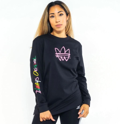 LONG SLEEVE ALWAYS ~#HN6342 OG SHIRT~LARGE ADIDAS NEW TREFOIL WOMENS | eBay ORIGINALS 194817975597