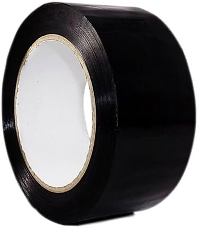 T.R.U. OPP-20C Black Carton Sealing Packaging Tape 2 In. Wide X 55 Yds. (2 Mils 