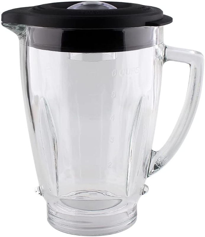 Glass Jar With Lid Compatible Oster Pro 1200 Blender Clear H