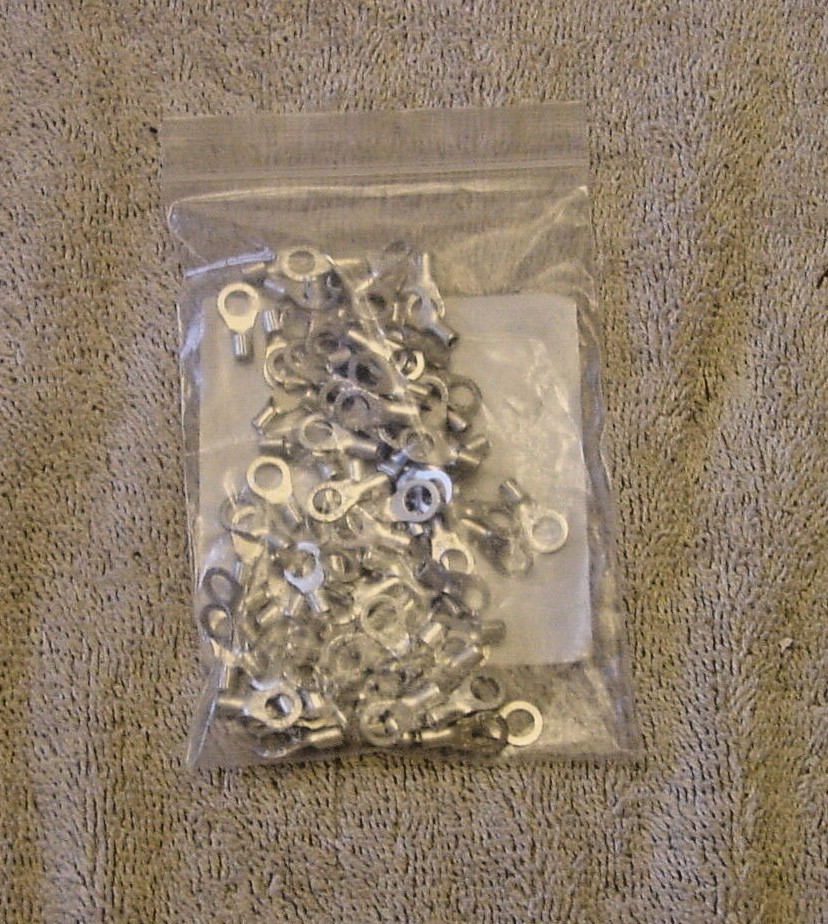 Power First 4FRG5 16-14 AWG Non-Insulated Ring Terminal  Pkg of 100,  3/16