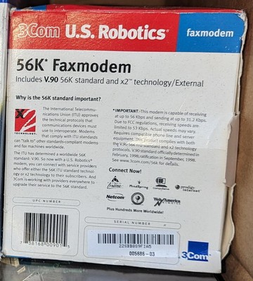 3COM U.S. ROBOTICS 56K FAXMODEM V.90