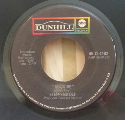 Steppenwolf  ROCK ME / JUPITER CHILD (ROCK N ROLL 45) #4182 PLAYS VG++ NO NOISE!